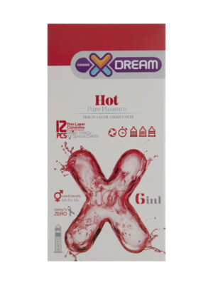 کاندوم ایکس دریم مدل Hot بسته 12 عددی