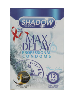 کاندوم شادو مدل Max Delay بسته 12 عددی