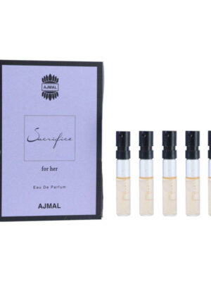 عطر جیبی زنانه اجمل مدل Sacrifice for Her حجم 1.5 میلی لیتر مجموعه 5 عددی