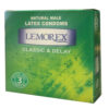 کاندوم لمورکس مدل ساده و تاخیری بسته 3 عددی (مشخصات کامل+خرید)
