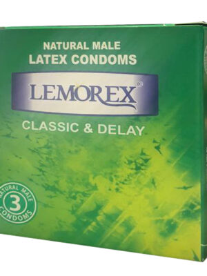 کاندوم لمورکس مدل ساده و تاخیری بسته 3 عددی