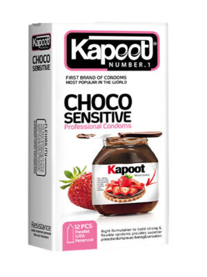 کاندوم کاپوت مدل Choco Sensitive بسته 12 عددی