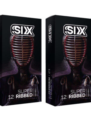 کاندوم سیکس مدل Super Ribbed مجموعه 2 عددی