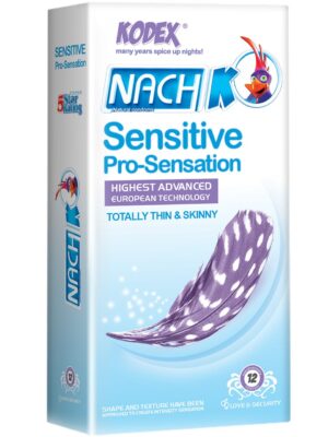 کاندوم کدکس مدل Sensitive Pro-Sensation بسته 12 عددی