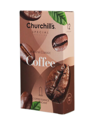 کاندوم چرچیلز مدل Coffee بسته 12 عددی