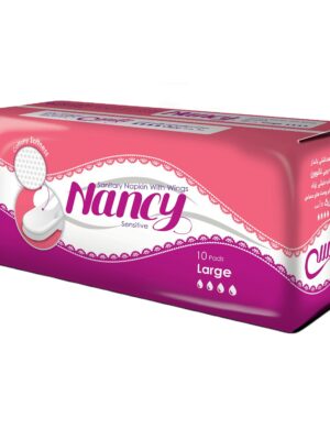 نوار بهداشتی نانسی مدل فلاف بالدار نانوون سایز بزرگ بسته 10 عددی