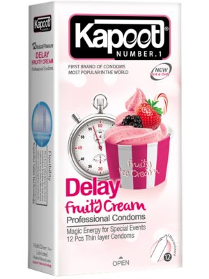 کاندوم کاپوت مدل Delay Fruty Cream بسته 12 عددی
