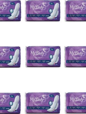 نوار بهداشتی مای لیدی مدل Classic purple مجموعه 9 عددی