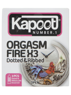 کاندوم کاپوت  مدل Orgasm Fire X3 بسته 3 عددی