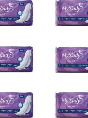 نوار بهداشتی مای لیدی مدل Classic purple مجموعه 6 عددی