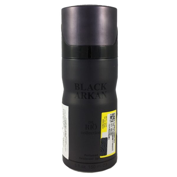 اسپری ضد تعریق مردانه ریو کالکشن مدل Rio Black Arkan حجم 150ml