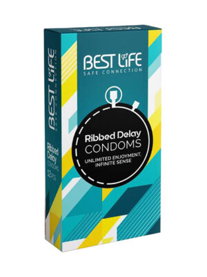 کاندوم بست لایف مدل Ribbed Dealy بسته 12 عددی