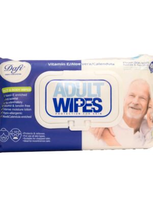 دستمال مرطوب دافی مدل Adult Wipes بسته 100 عددی