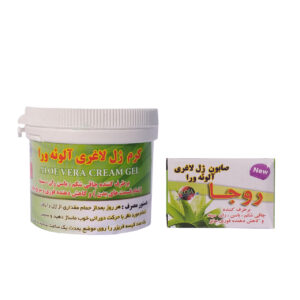 کرم ژل لاغری آلوئه ورا روجا مدل Aloe vera به همراه صابون لاغری