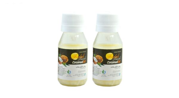 روغن نارگیل فدک مدل coconut oil حجم 50 میلی لیتر مجموعه 2 عددی