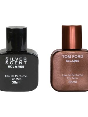 عطر جیبی مردانه اسکلاره مدل Silver Scent حجم 35 میلی لیتر به همراه عطر جیبی مردانه اسکلاره مدل Tom Ford حجم 35 میلی لیتر