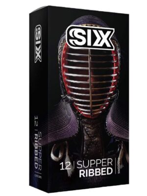 کاندوم سیکس مدل Super Ribbed بسته 12 عددی