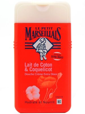 شامپو بدن ال پی ام مدل Lait de Coton and Coquelicot حجم 250 میلی لیتر