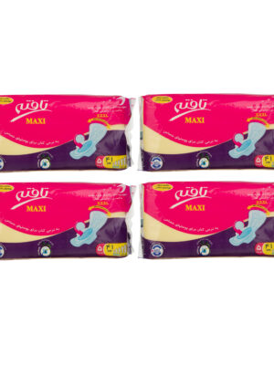 نوار بهداشتی تافته مدل maxi مجموعه 4 عددی