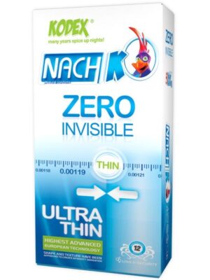 کاندوم ناچ کدکس مدل Zero Invisible  بسته 12 عددی