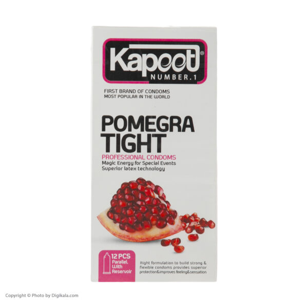 کاندوم کاپوت مدل pomegra tight بسته 12 عددی