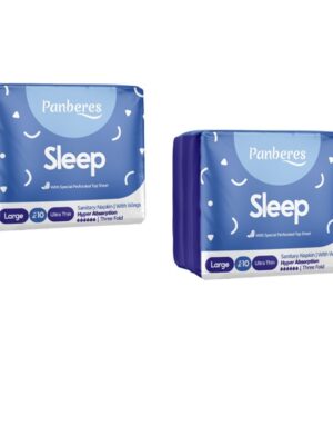 نوار بهداشتی پنبه ریز مدل شبانه مجموعه 2 عددی