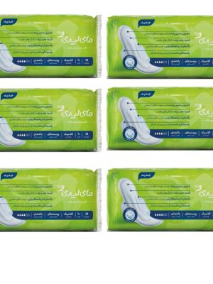 نوار بهداشتی مای لیدی مدل Classic Green مجموعه 6 عددی