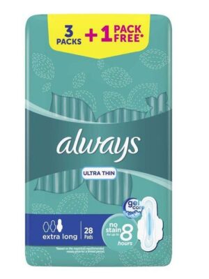 نوار بهداشتی الویز مدل Ultra Thin سایز Extra Long بسته ۲۸ عددی