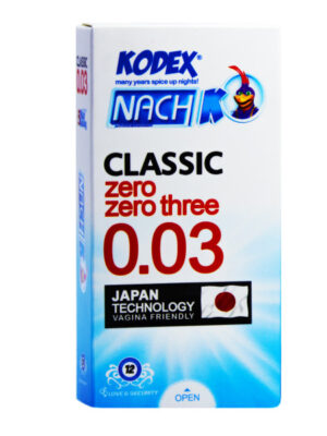 کاندوم ناچ کدکس مدل Classic 0.03 بسته 12 عددی