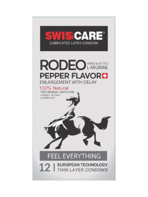 کاندوم سوئیس کر مدل RODEO بسته 12 عددی