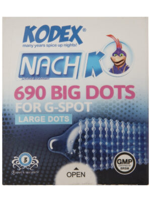 کاندوم ناچ کدکس مدل BIG DOTS بسته 3 عددی
