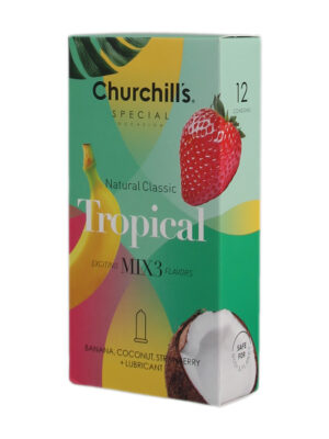 کاندوم چرچیلز مدل Tropical بسته 12 عددی