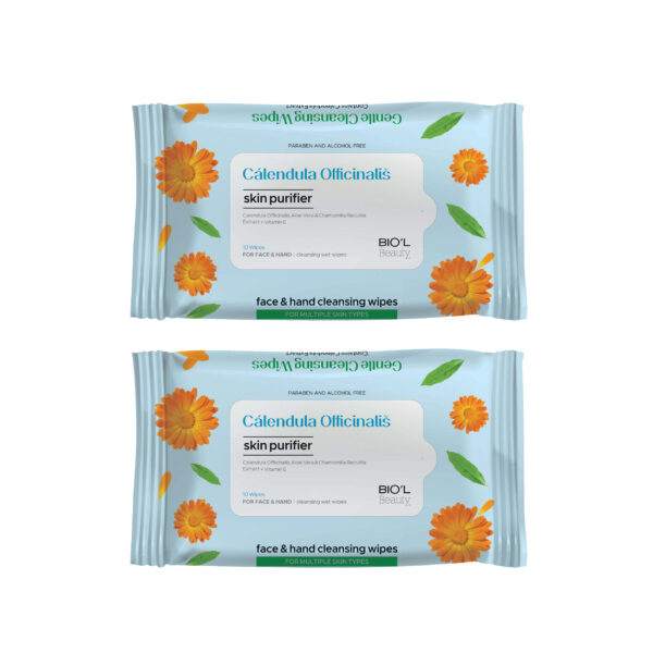 دستمال مرطوب بیول مدل Calendula مجموعه 2 عددی