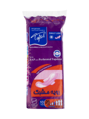 نوار بهداشتی روز تافته مدل Purple Daily Use بسته 10 عددی