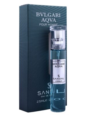 عطرجیبی مردانه صندل مدل بولگاری آکوا پورهوم حجم 25 میلی لیتر
