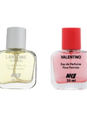 عطر جیبی زنانه نایس پاپت مدل Valentino  حجم 35 میلی لیتر به همراه عطر جیبی زنانه نایس پاپت مدل Lancome Miracle