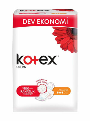 نوار بهداشتی کوتکس مدل Normal 26 کد N026 سایز معمولی بسته 26 عددی