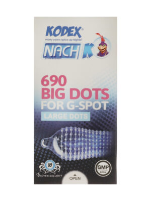 کاندوم خاردار ناچ کدکس مدل BIG DOTS بسته 10 عددی