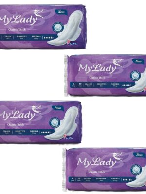 نوار بهداشتی مای لیدی Classic purple مجموعه 4 عددی