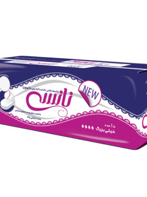 نوار بهداشتی بالدار نانسی کد002 سایز بزرگ بسته 10 عددی