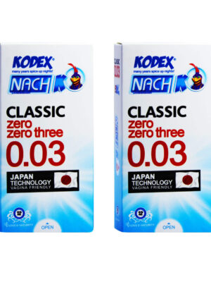 کاندوم ناچ کدکس مدل 0.03 مجموعه 2 عددی