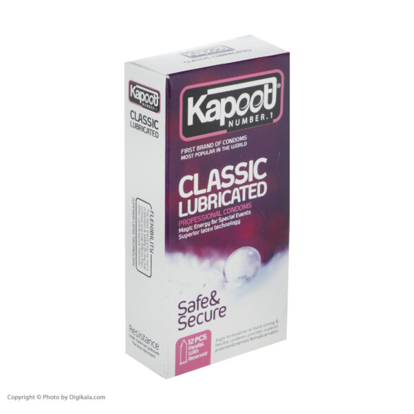 کاندوم کاپوت مدل Classic Lubricated بسته 12 عددی