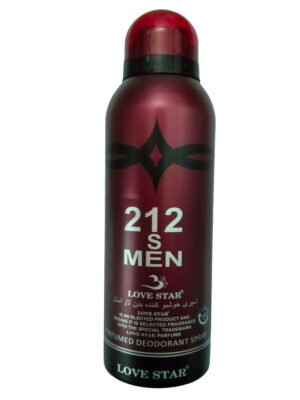 اسپری مردانه لاو استار مدل 212 حجم 200 میلی لیتر