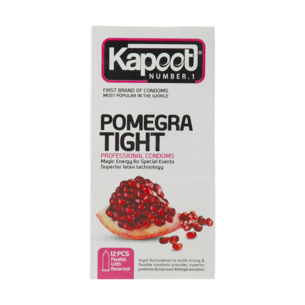 کاندوم کاپوت مدل pomegra tight بسته 12 عددی