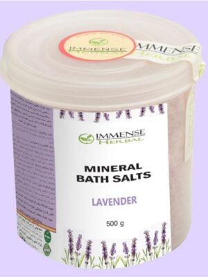 نمک حمام ایمنس هربال مدل اسطوخودوس وزن 500 گرم