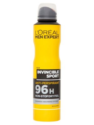 اسپری ضد تعریق مردانه لورآل سری Men Expert مدل Invincible sport حجم 250 میلی لیتر