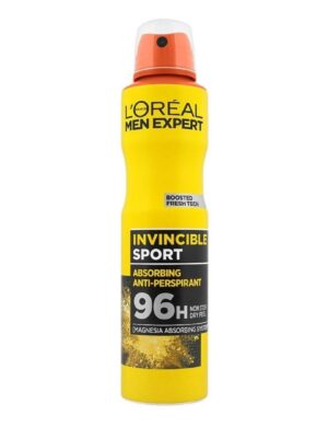 اسپری ضد تعریق مردانه لورآل سری Men Expert مدل INVINCIBLE SPORT حجم 250 میلی لیتر