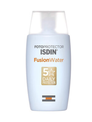 کرم ضد آفتاب بی رنگ ایزدین مدل Fusion Water 5 Daily مناسب انواع پوست حجم 50 میلی لیتر