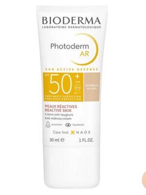 کرم ضد آفتاب رنگی بایودرما مدل Photoderm AR 50+ مناسب انوع پوست حجم 30 میلی لیتر