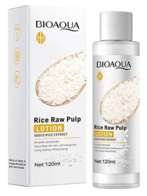 لوسیون بدن بایو آکوا مدل Rice Raw Pulp حجم 120 میلی لیتر